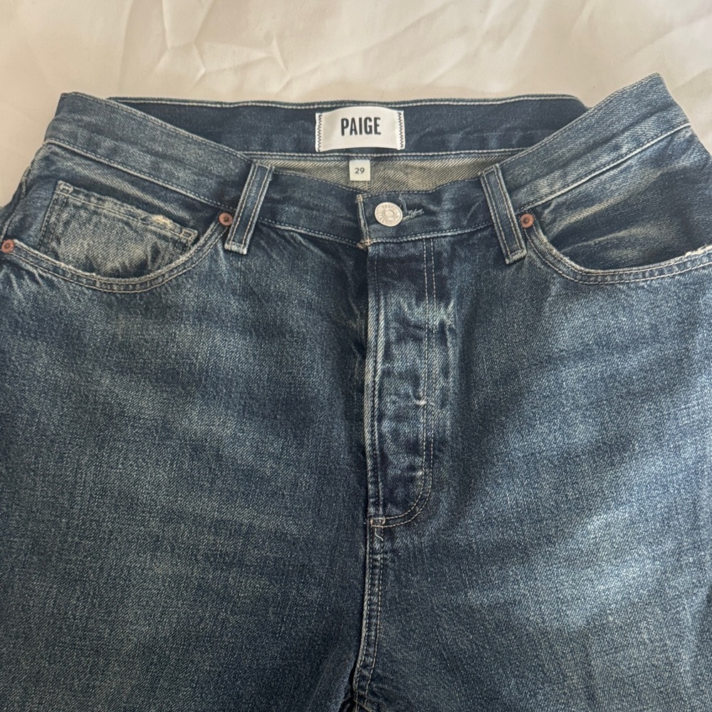 PAIGE Sawyer Dark Blue Denim Jeans - Women’s Size 29